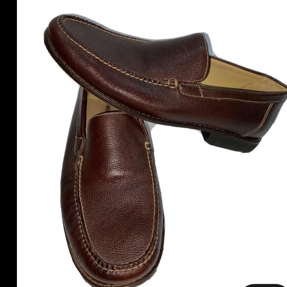 Johnston & Murphy Rich Brown Leather Loafers  Excellent Condition!